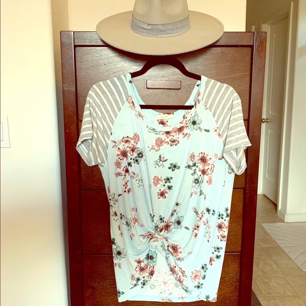 Mixed Pattern Tee